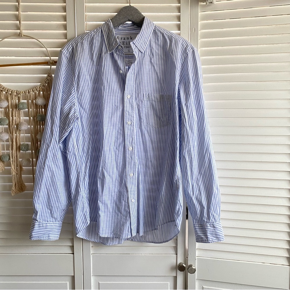 Frank & Eileen Don Striped Button Down Shirt| S